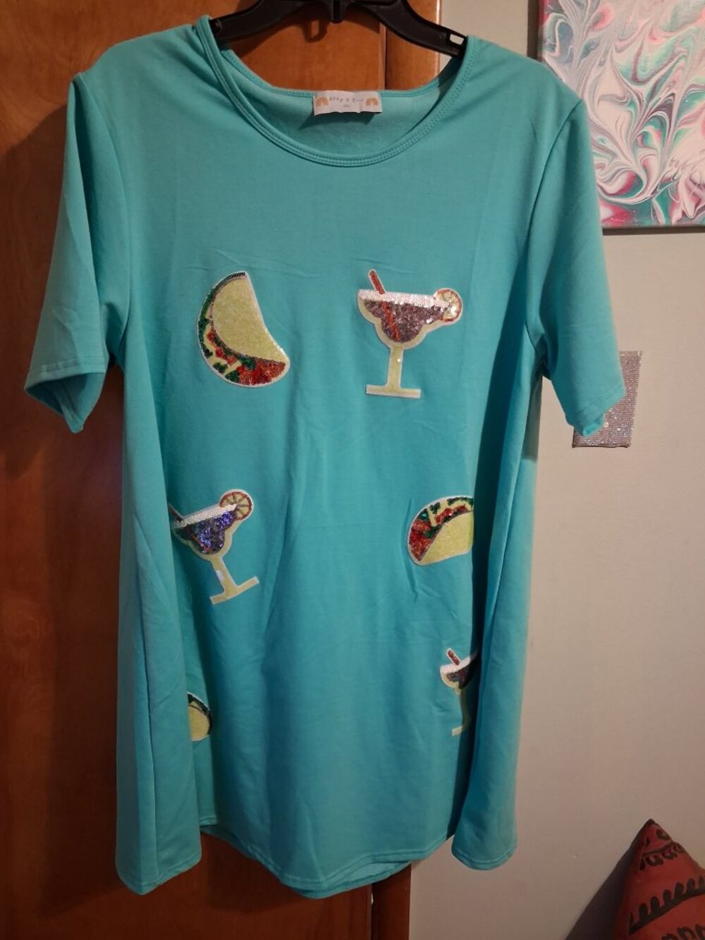 Boutique Abby & Evie Dress Sequin Taco Midi Size 2X